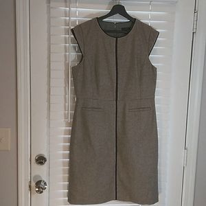J. Crew Gray Midi Dress